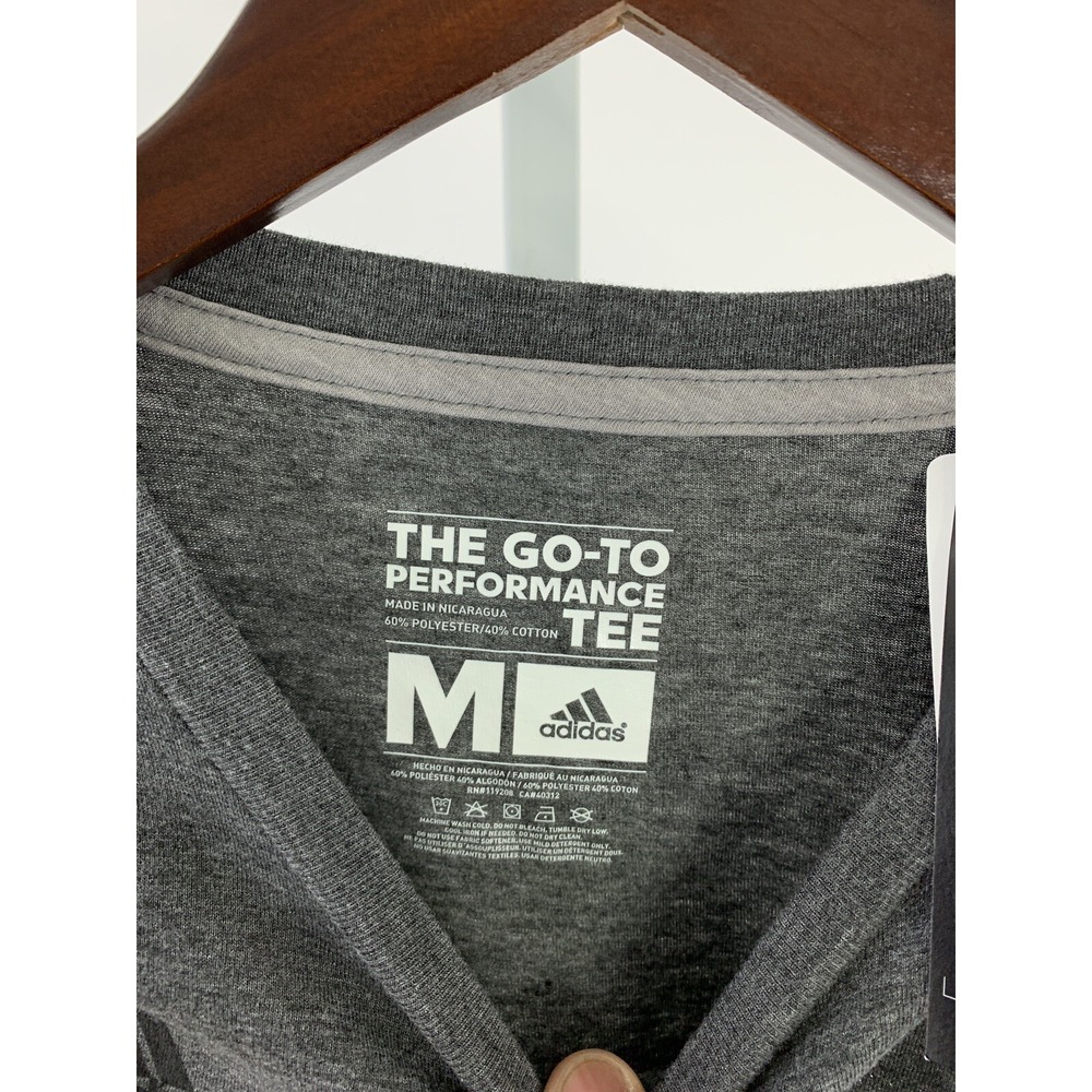 Adidas Medium Gray NC State Gray Short Sleeve Crewneck T-Shirt - Picture 2 of 4